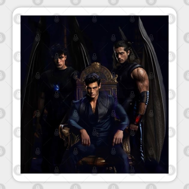 ACOTAR - Rhysand, Cassian, & Azriel Art Sticker by harjotkaursaini